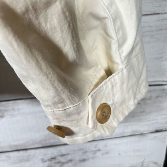 Nautica Rainbreaker Utility Bomber Ivory Men’s Cotton/ Nylon Lined Jacket XL - Picture 9 of 10